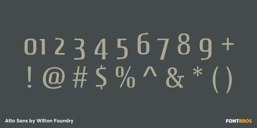 Atto Sans Font Poster #1