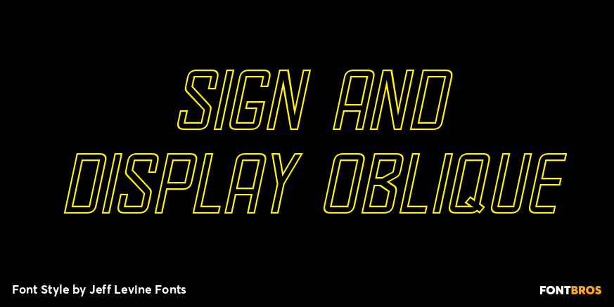 Sign and Display Oblique Poster