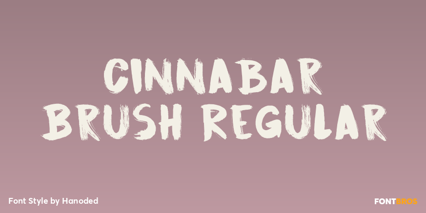Cinnabar Brush Regular Font Poster #1