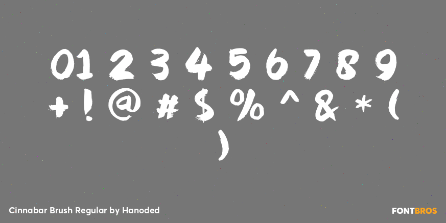 Cinnabar Brush Regular Font Poster #1