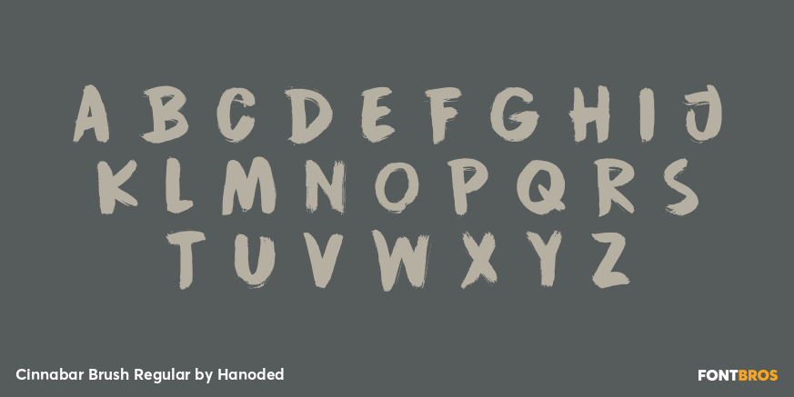 Cinnabar Brush Regular Font Poster #1