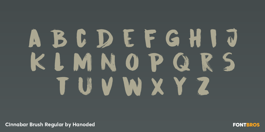 Cinnabar Brush Regular Font Poster #1