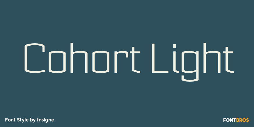 Cohort Light Font Poster #1