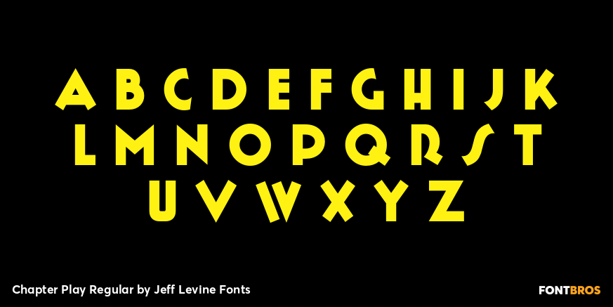 Chapter Play Regular Font Poster #1