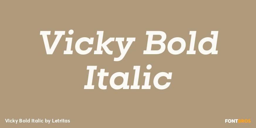 Vicky Bold Italic Poster