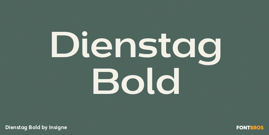 Dienstag Bold Font Poster #1