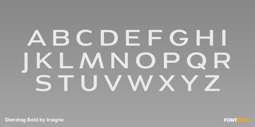 Dienstag Bold Font Poster #2