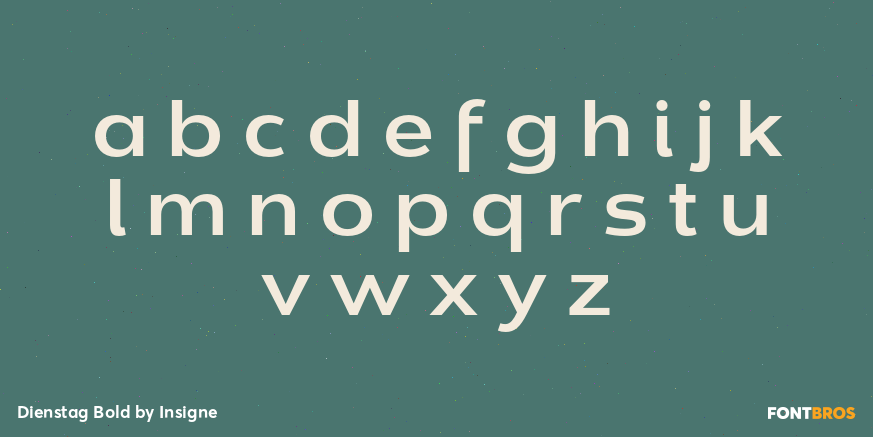 Dienstag Bold Font Poster #3