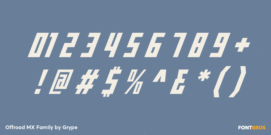 Offroad MX Family Font Poster #1