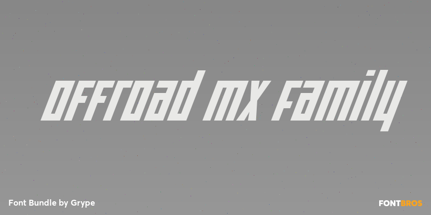 Offroad MX Family Font Poster #1