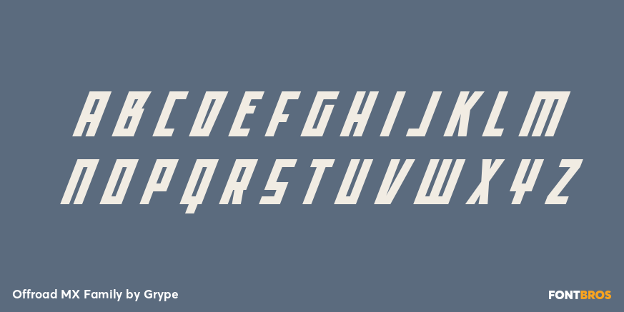 Offroad MX Family Font Poster #2