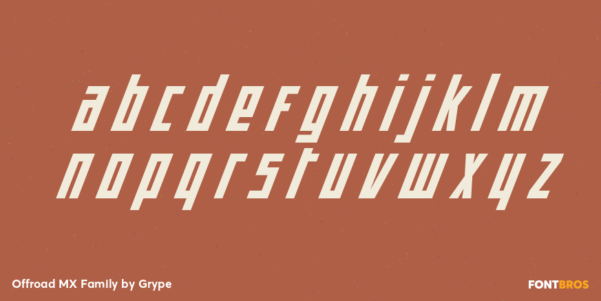 Offroad MX Family Font Poster #3