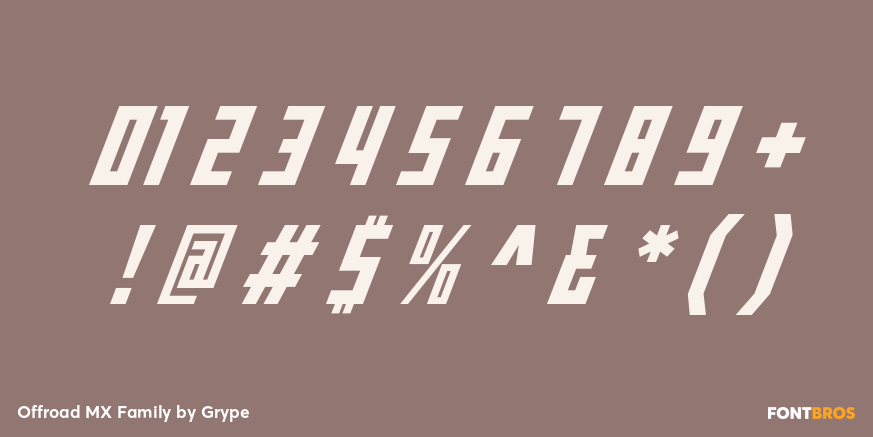 Offroad MX Family Font Poster #4