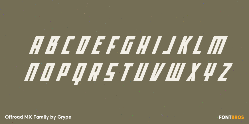 Offroad MX Family Font Poster #1