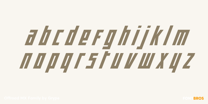 Offroad MX Family Font Poster #1