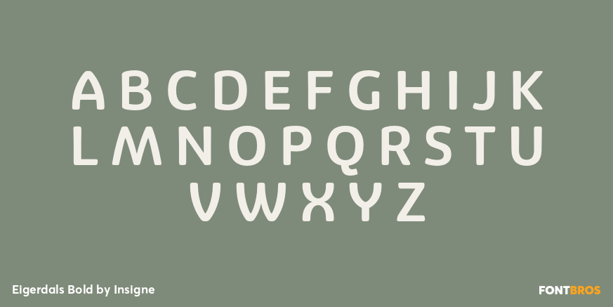 Eigerdals Bold Font Poster #1