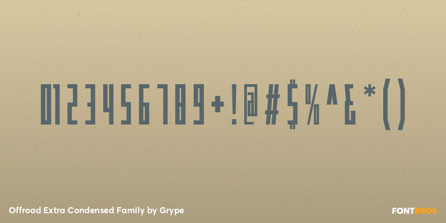 Offroad Extra Condensed Family Font Poster #1