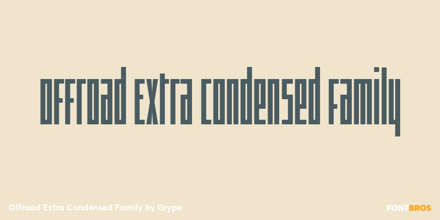 Offroad Extra Condensed Family Font Poster #1