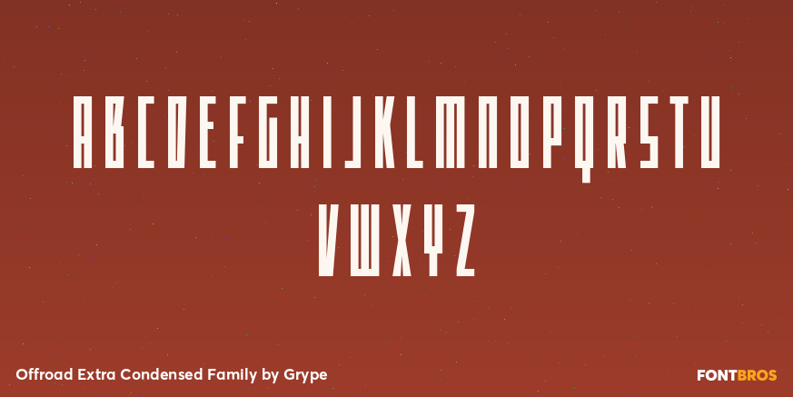 Offroad Extra Condensed Family Font Poster #2