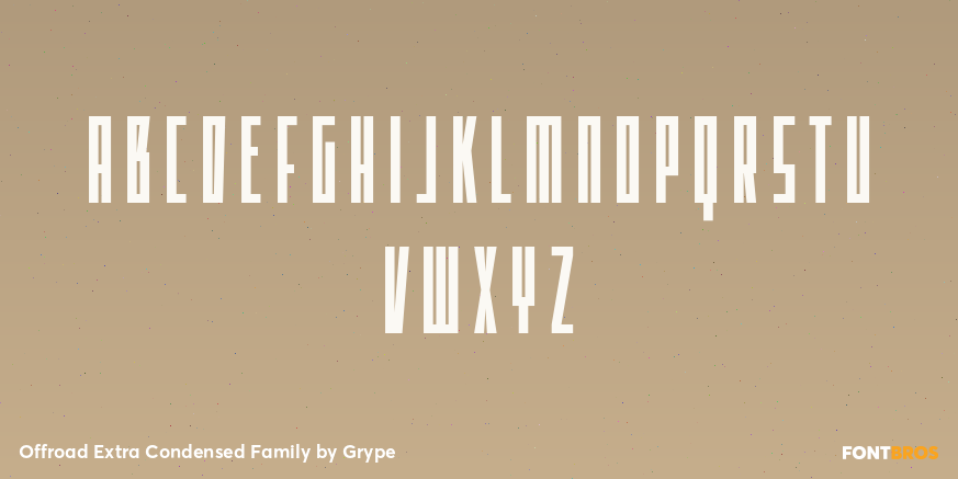 Offroad Extra Condensed Family Font Poster #1