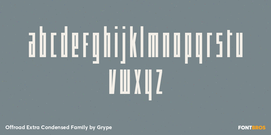 Offroad Extra Condensed Family Font Poster #1