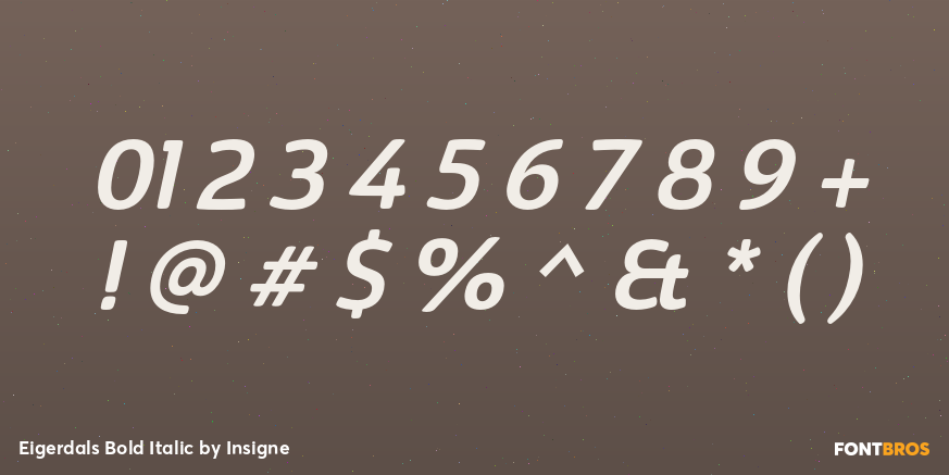 Eigerdals Bold Italic Font Poster #4