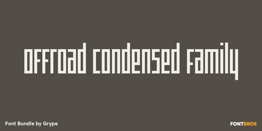 Offroad Condensed Family Poster