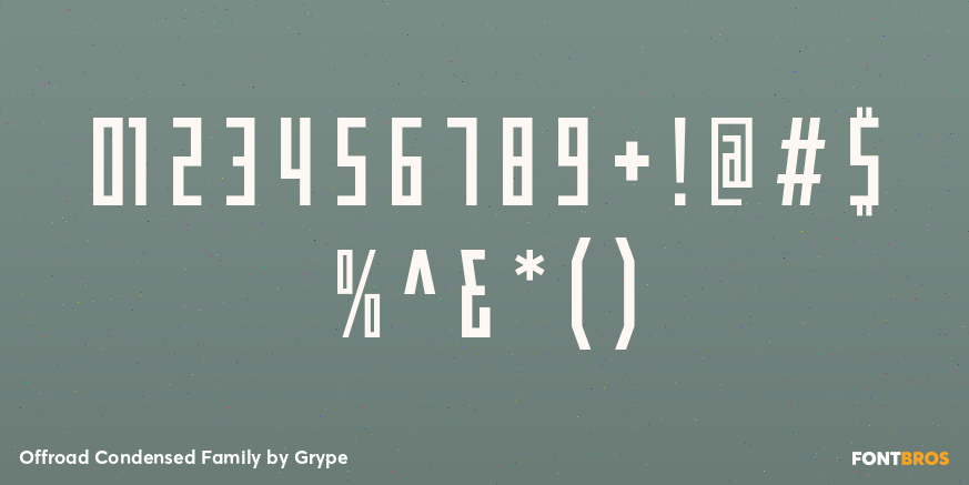 Offroad Condensed Family Font Poster #1