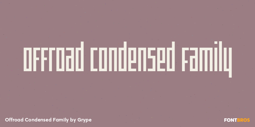 Offroad Condensed Family Poster