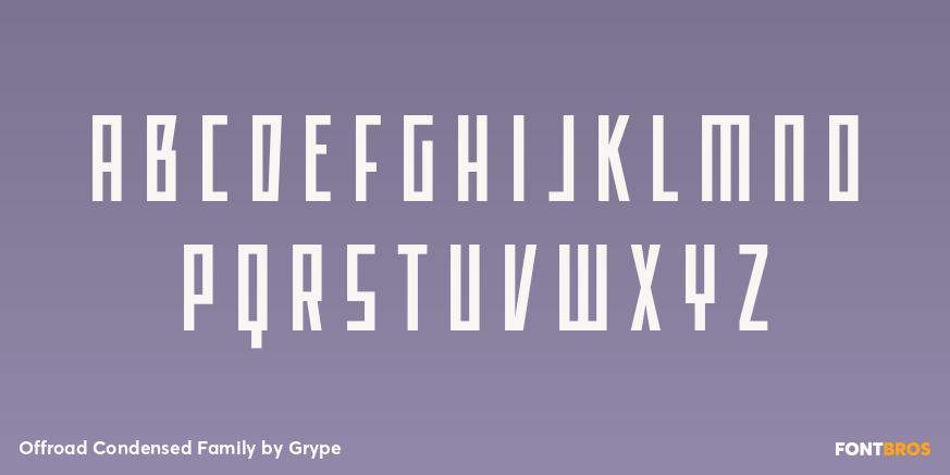 Offroad Condensed Family Font Poster #1