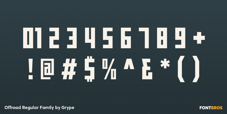 Offroad Regular Family Font Poster #1