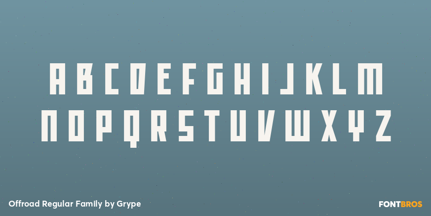 Offroad Regular Family Font Poster #2