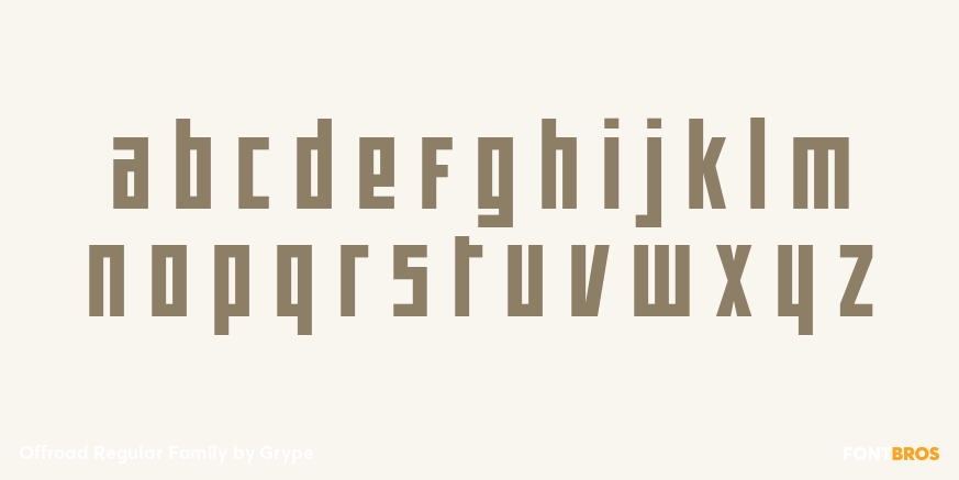 Offroad Regular Family Font Poster #3