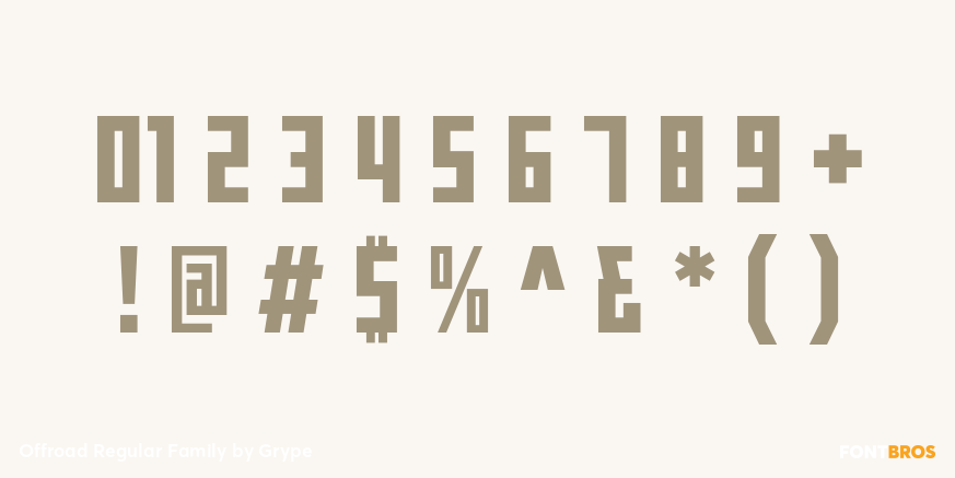 Offroad Regular Family Font Poster #4