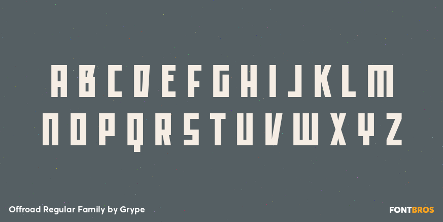 Offroad Regular Family Font Poster #1
