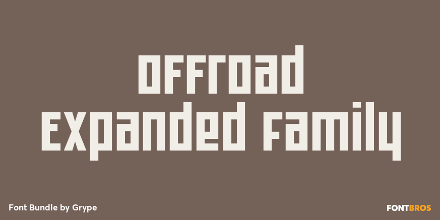 Offroad Expanded Family Font Poster #1