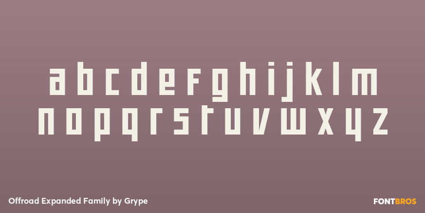 Offroad Expanded Family Font Poster #3