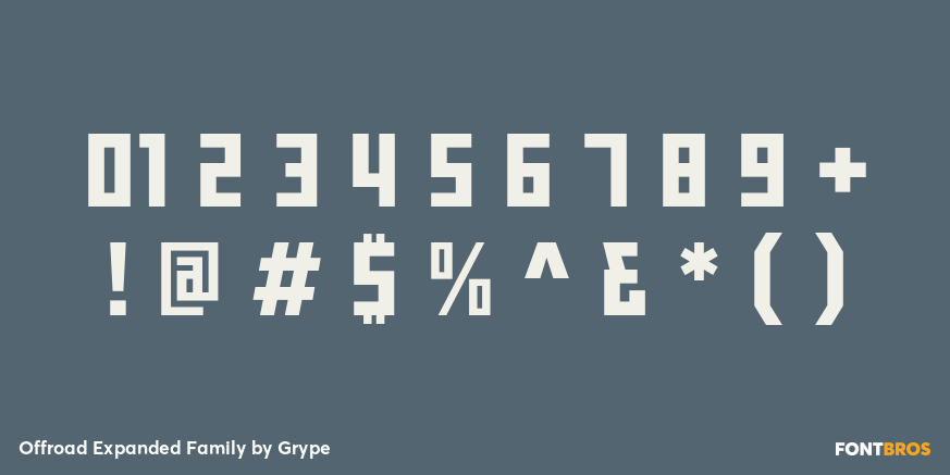 Offroad Expanded Family Font Poster #4