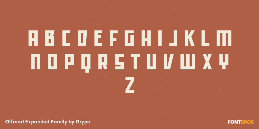 Offroad Expanded Family Font Poster #1