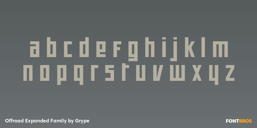 Offroad Expanded Family Font Poster #1