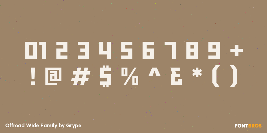 Offroad Wide Family Font Poster #1