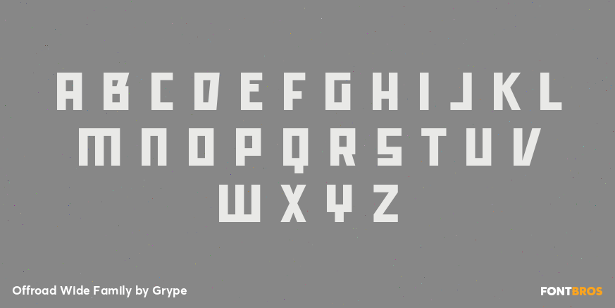 Offroad Wide Family Font Poster #2