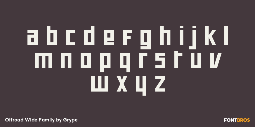 Offroad Wide Family Font Poster #3
