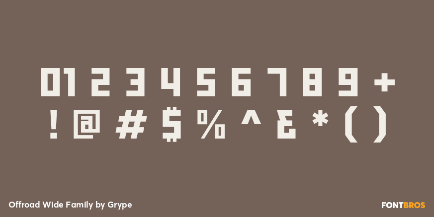 Offroad Wide Family Font Poster #4