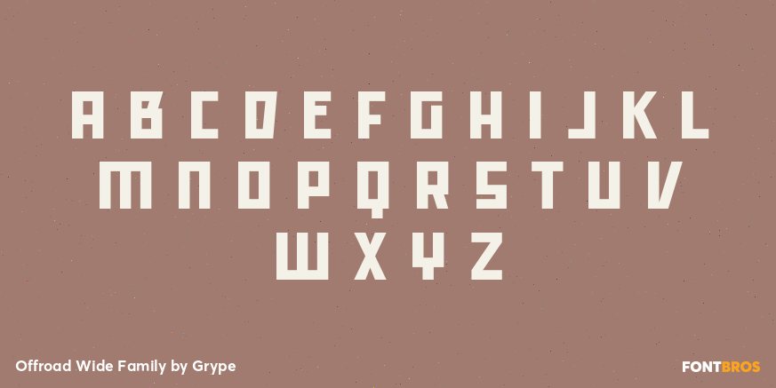 Offroad Wide Family Font Poster #1