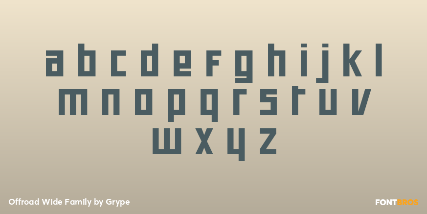 Offroad Wide Family Font Poster #1