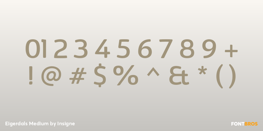 Eigerdals Medium Font Poster #1