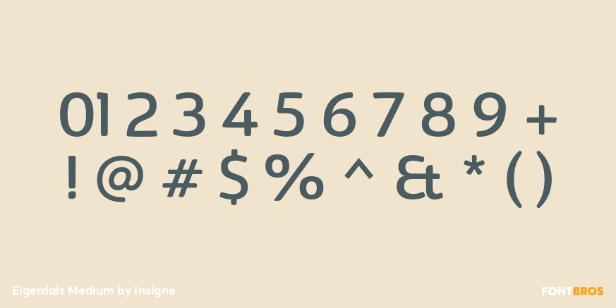 Eigerdals Medium Font Poster #4