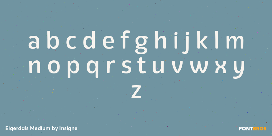 Eigerdals Medium Font Poster #1