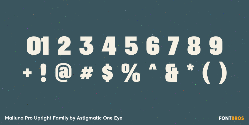 Mailuna Pro Upright Family Font Poster #1